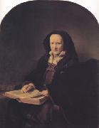 Ferdinand bol Historiated portrait of an 81 year-old Woman (mk33) painting
